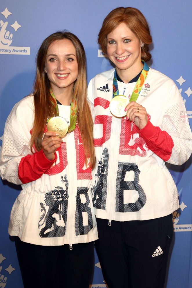 Elinor Barker and Joanna Rowsell - National Lottery Awards 2016 in London