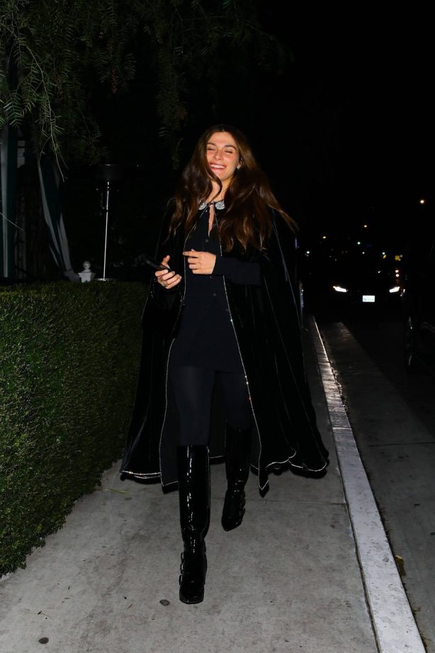 Elisa Sednaoui - Attending a private party at San Vicente Bungalows in West Hollywood