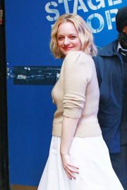 Elisabeth Moss - Arriving at GMA in New York