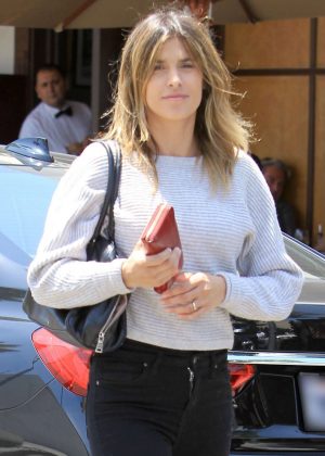 Elisabetta Canalis out for lunch in Beverly Hills