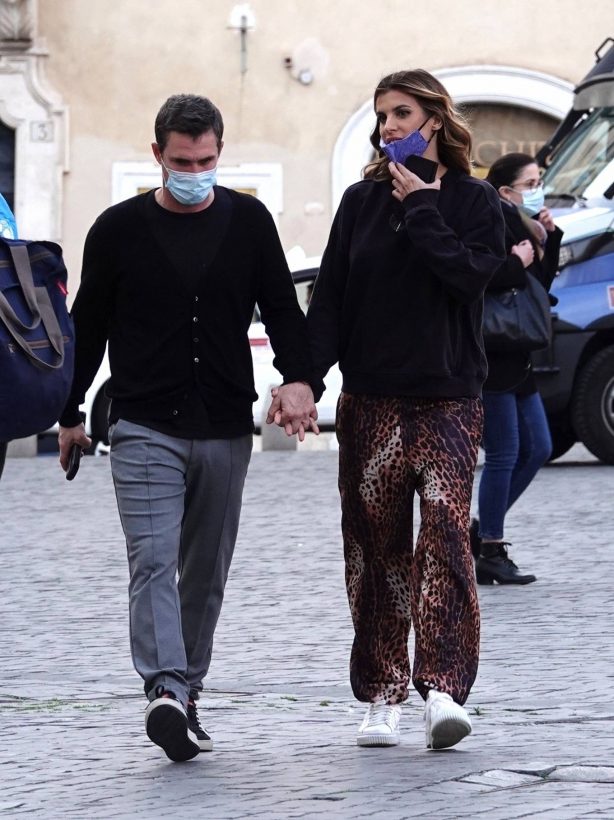 Elisabetta Canalis - Seen out in Rome