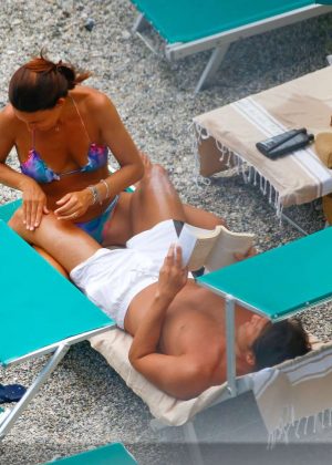 Elisabetta Muscarello - Bikini Candids at the beach in Italy