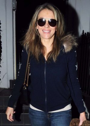 Elizabeth Hurley - Heading to the airport in London
