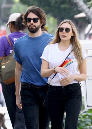 Elizabeth Olsen and her boyfriend Robbie Arnett out in Los Angeles
