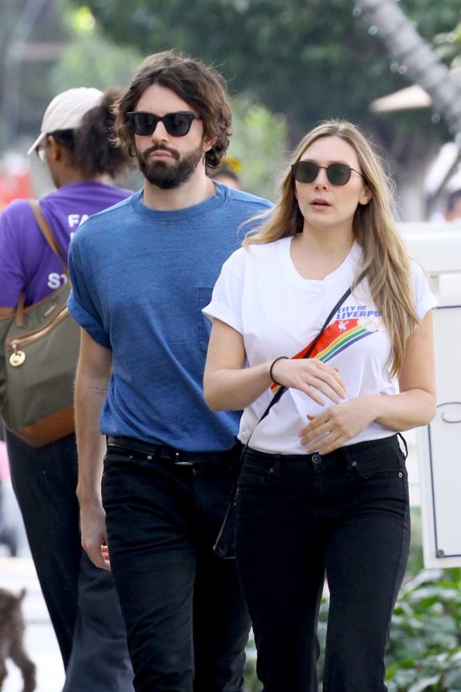 Elizabeth Olsen and her boyfriend Robbie Arnett out in Los Angeles