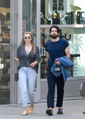 Elizabeth Olsen and Robbie Arnette at the ArcLight in Hollywood