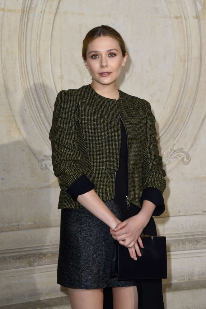 Elizabeth Olsen - Christian Dior Fashion Show 2015 in Paris