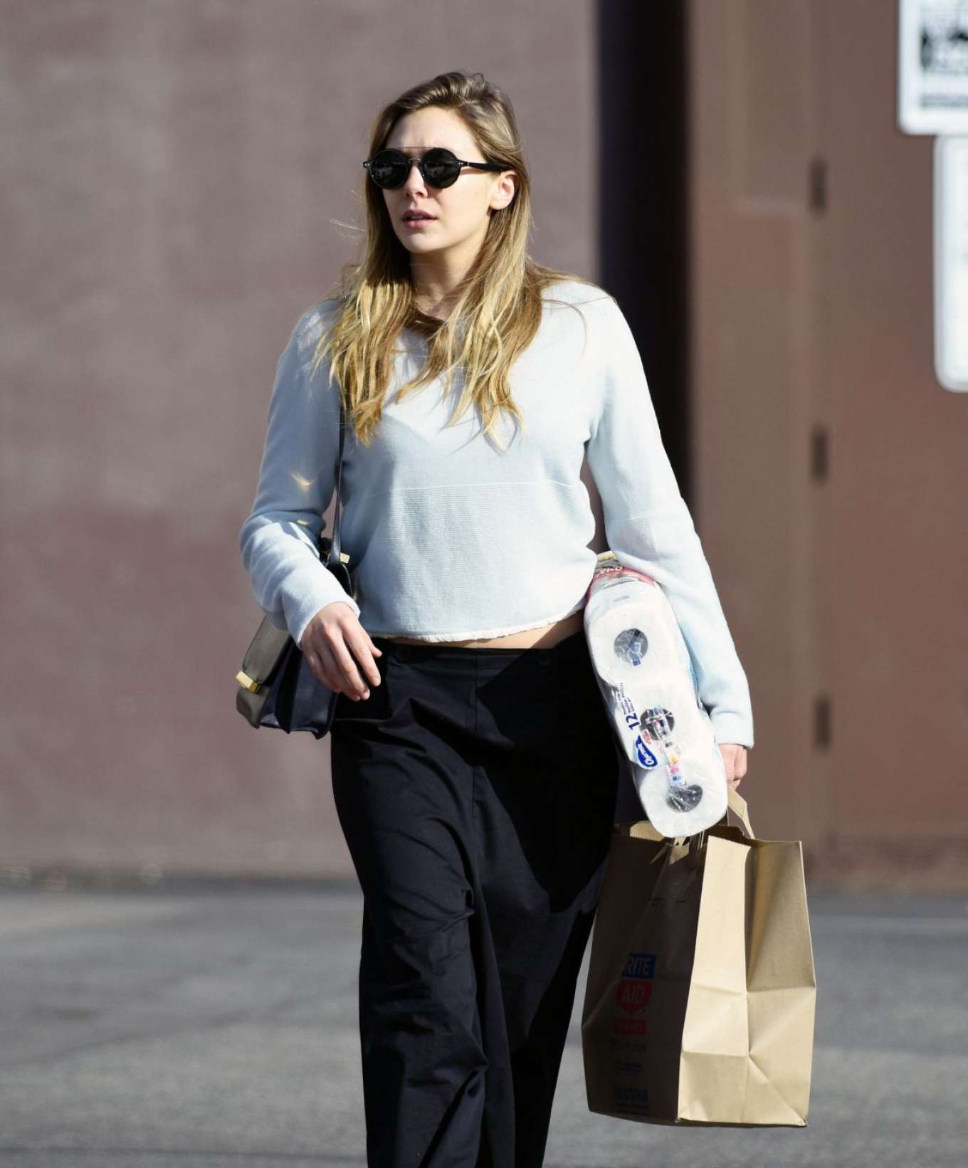 Elizabeth Olsen in Black Pants Shopping -02 | GotCeleb