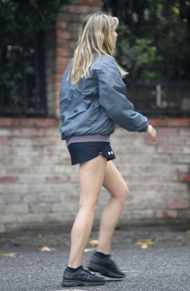 Elizabeth Olsen in Shorts - Out with Robbie Arnett in Sherman Oaks