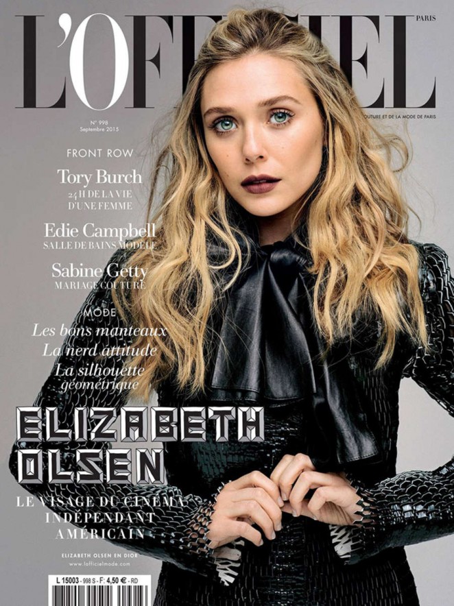 Elizabeth Olsen - L'Officiel Paris Cover (September 2015)