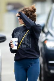 Elizabeth Olsen - Leaves Alfred Coffee in Studio City