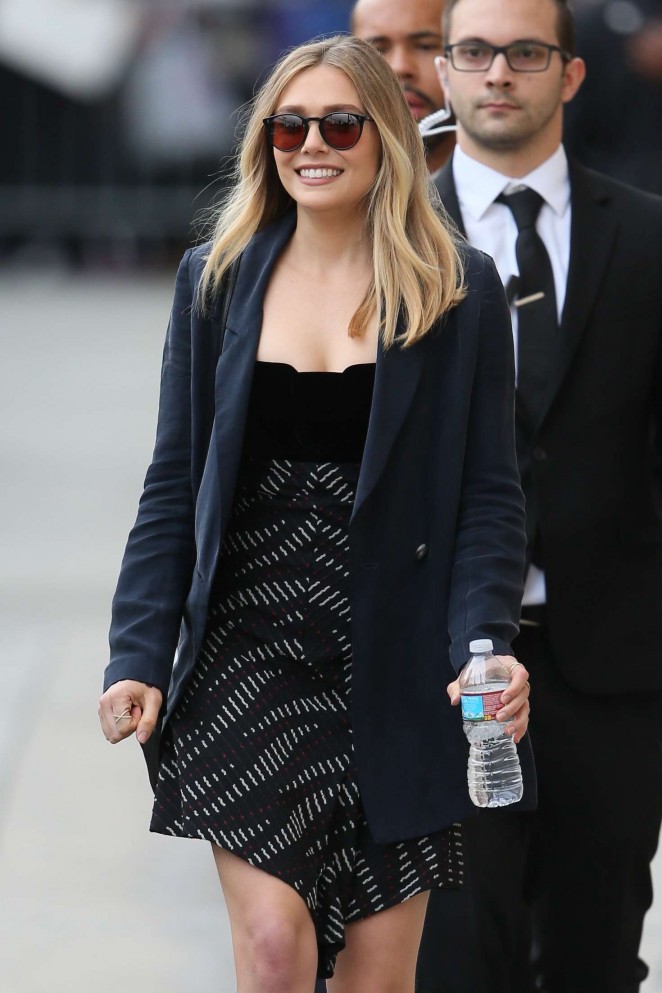 Elizabeth Olsen - Leaving 'Jimmy Kimmel Live' in LA
