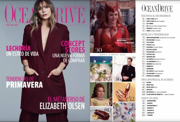 Elizabeth Olsen - Ocean Drive Magazine Venezuela (April - May 2022)