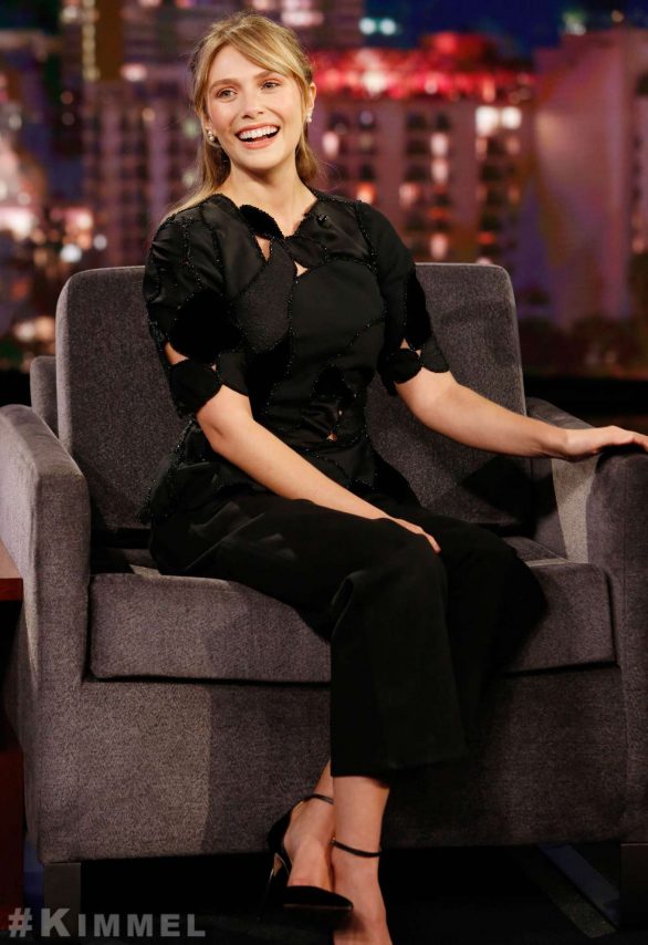 Elizabeth Olsen - Visits Jimmy Kimmel Live! in Hollywood