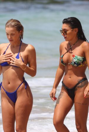 Ella Ding - With Domenica Calarco at the beach in Sydney