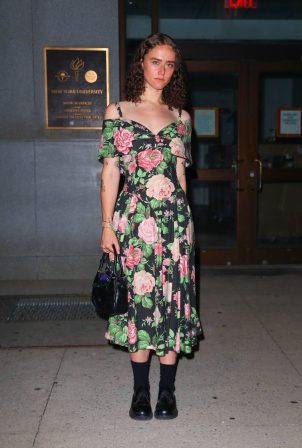 Ella Emhoff - Rocks a floral dress while having a dinner at Indochine in New York