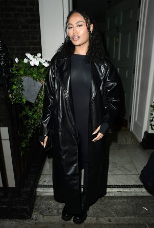 Ella Thomas - On a night out at Soho House in London
