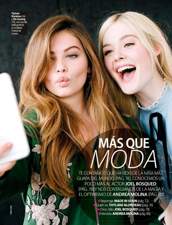 Elle Fanning and Thylane Blondeau - Stilo Spain Magazine (February 2018)