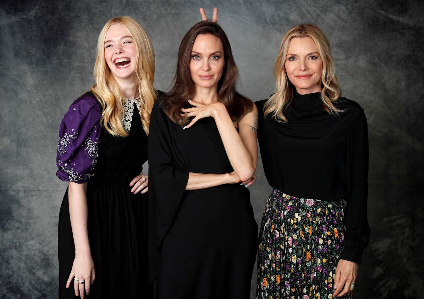 Elle Fanning 2019 : Elle Fanning Angelina Jolie and Michelle Pfeiffer – Promote Maleficent 2019-06