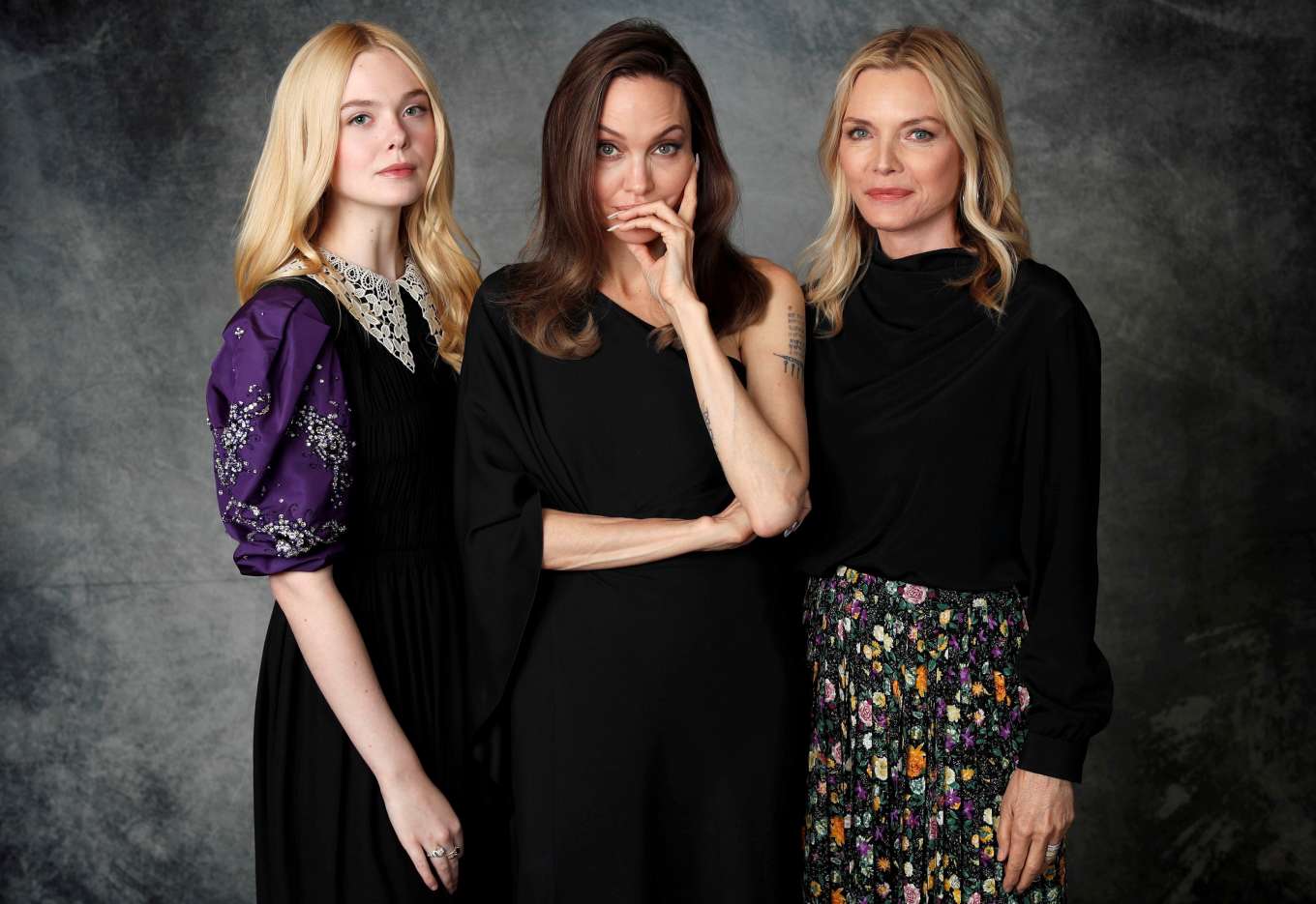 Elle Fanning 2019 : Elle Fanning Angelina Jolie and Michelle Pfeiffer – Promote Maleficent 2019-11