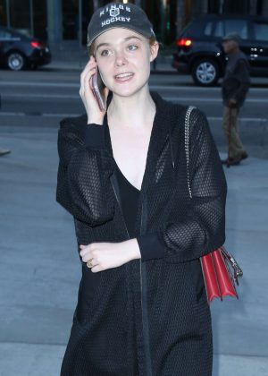 Elle Fanning - Arriving at Arclight Hollywood Theater in Los Angeles