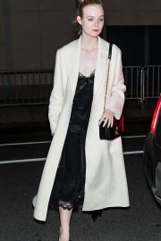Elle Fanning - Arriving at her hotel in NYC