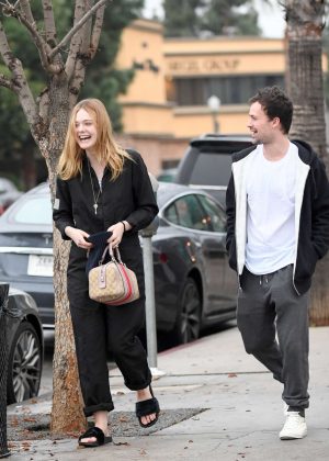 Elle Fanning at a late lunch in Studio City