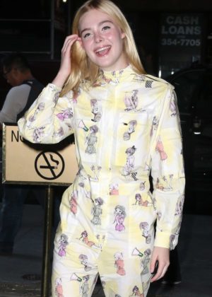 Elle Fanning at the 'TODAY' show in NYC