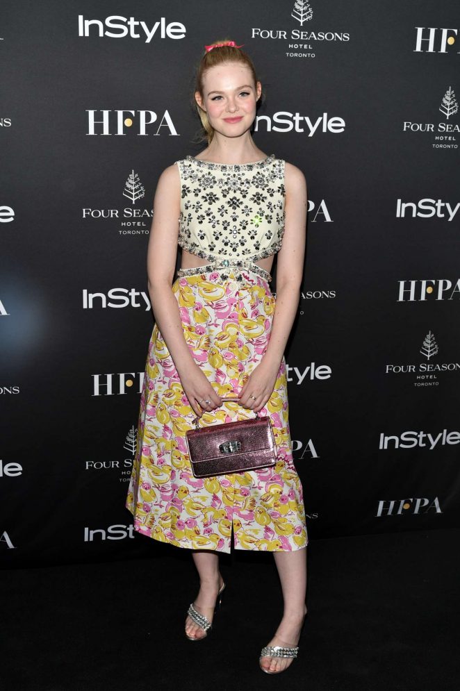 Elle Fanning - HFPA and InStyle Party - 2018 Toronto International Film Festival