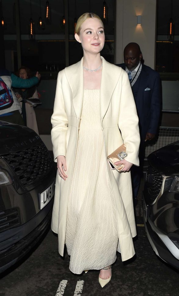 Elle Fanning - Leaves the London Critics' Circle film Awards in London