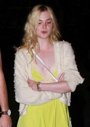 Elle Fanning - Leaving the Arclight Hollywood