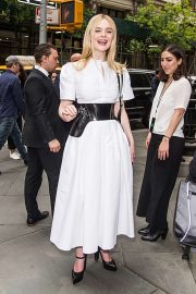 Elle Fanning - Leaving the Hulu Brunch in NYC