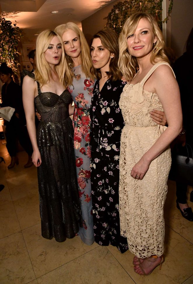 Elle Fanning Nicole Kidman Sofia Coppola and Kirsten Dunst - 'The Beguiled' Premiere After Party in LA