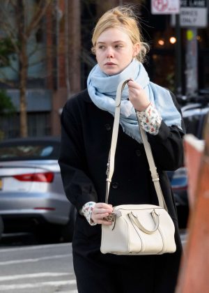Elle Fanning - Out and about in NYC