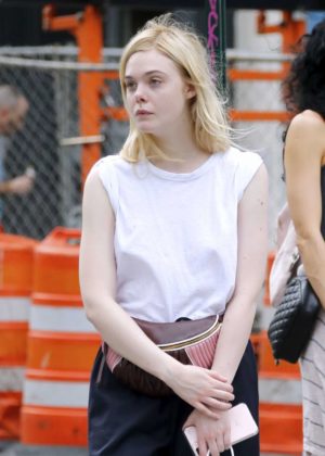 Elle Fanning - out in NYC