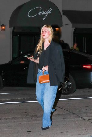 Elle Fanning - Seen at Craig's in West Hollywood