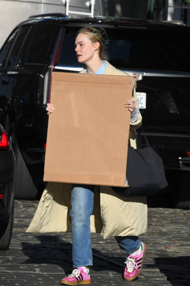 Elle Fanning - Steps out for shopping in New York