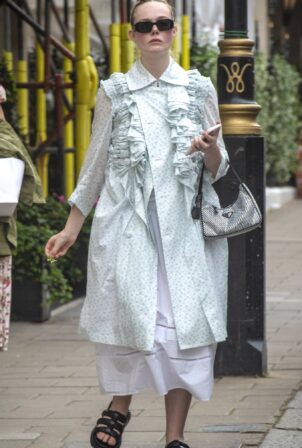 Elle Fanning - Steps out in Central London