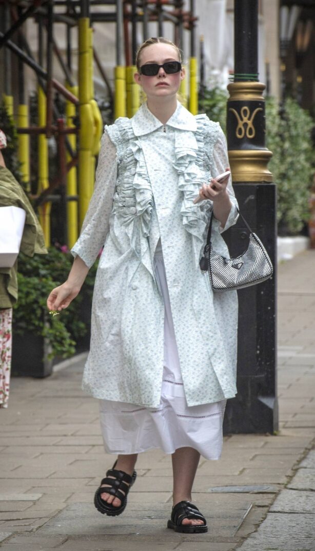 Elle Fanning - Steps out in Central London
