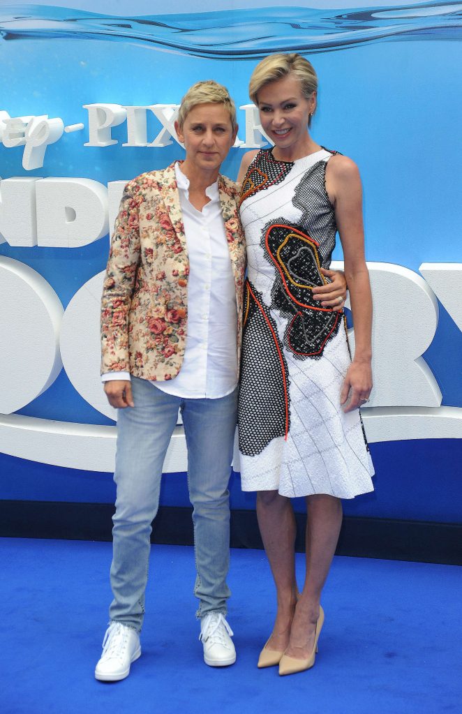 Ellen DeGeneres and Portia De Rossi - 'Finding Dory' Premiere in London
