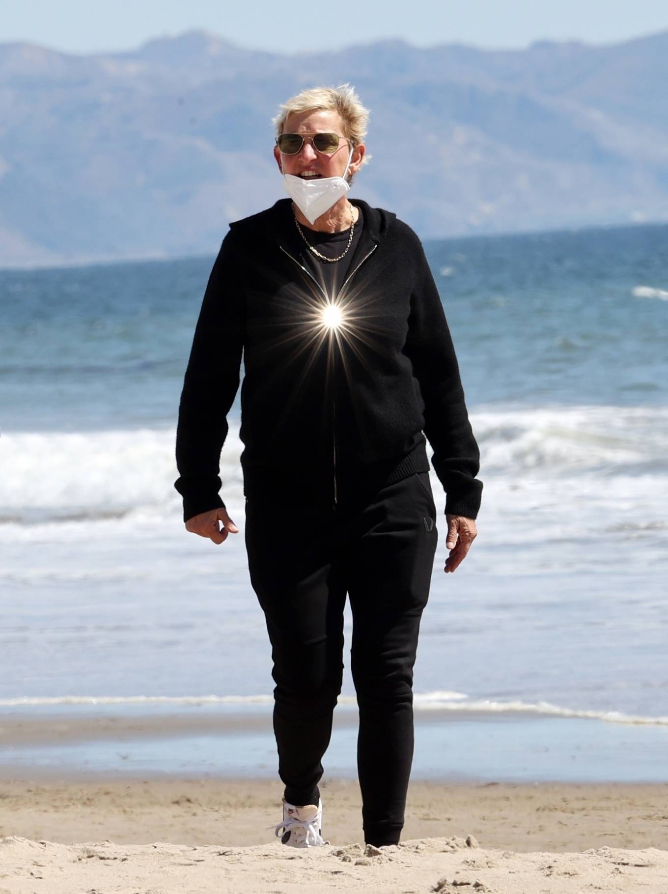 Ellen DeGeneres - Spotted on on Santa Barbara beach