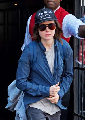 Ellen Page - Leaving the Bowery Hotel in NYC