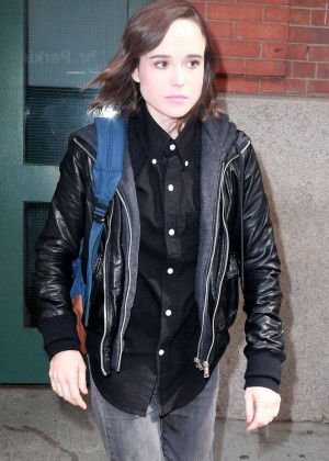 Ellen Page - Leaving Tribeca Film Center