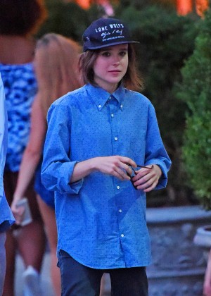 Ellen Page - Out for dinner in NYC