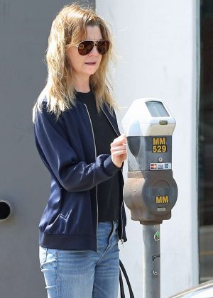 Ellen Pompeo Feeds the Meter out in West Hollywood