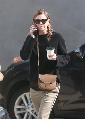 Ellen Pompeo gets some coffee in West Hollywood