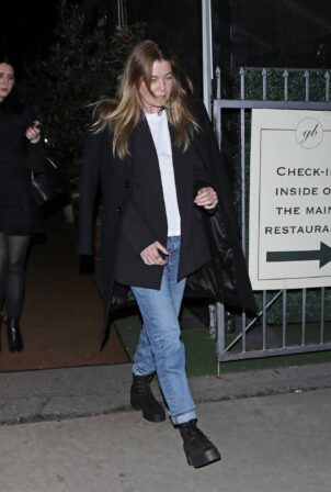 Ellen Pompeo - Leaving Giorgio Baldi restaurant in Santa Monica