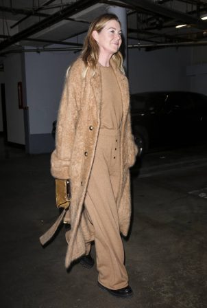 Ellen Pompeo - Spotted out to dinner with friends at Sushi Park in Los Angeles