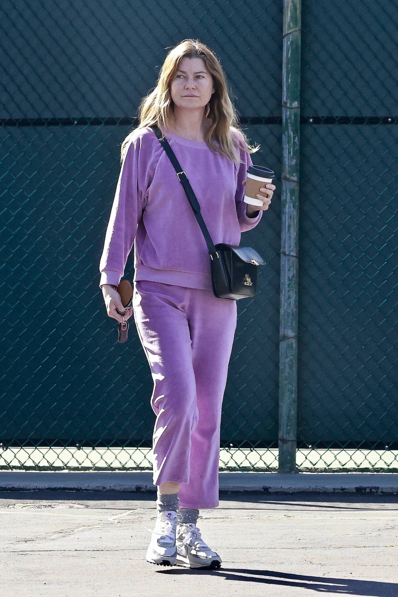 Ellen Pompeo - Takes her daughter to tennis class in Los Angeles
