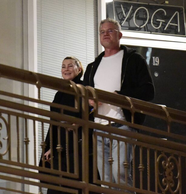 Ellen Pompeo - With Eric Dane at Sushi Park in Los Angeles